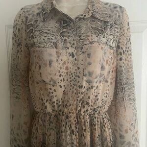 Moon Collection Snakeskin Dress‎ Size Small